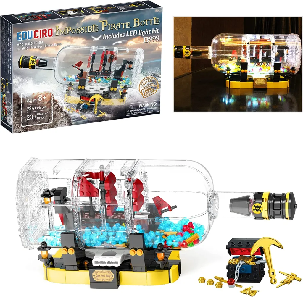  JMBricklayer Pirate Ship Building Sets for Adults