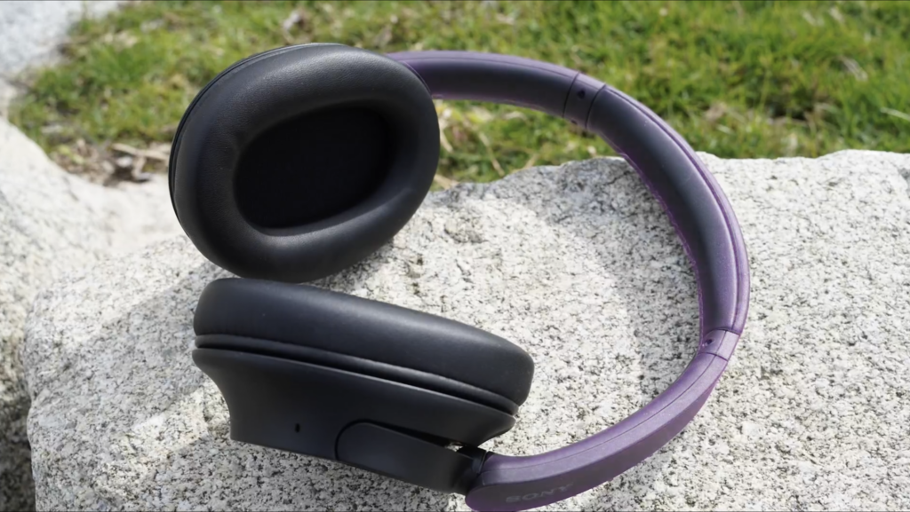 Sony Headphones on the ground, from a video on the Amazon product page