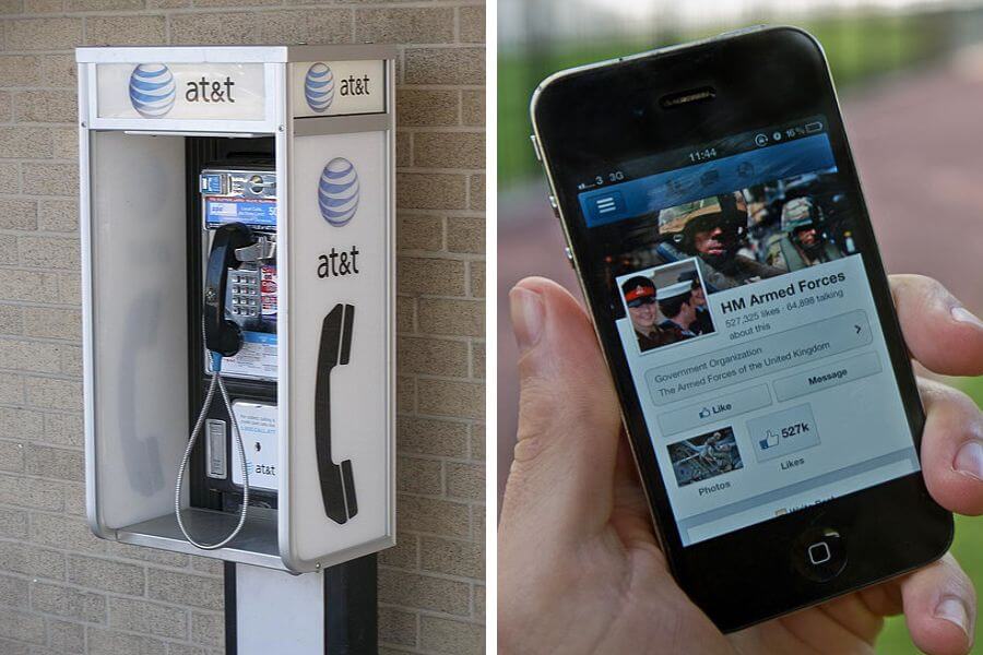 pay phone vs smart phone