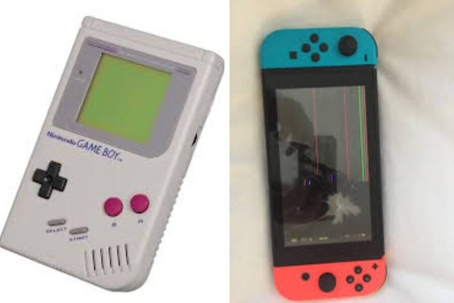 Game Boy compared to nintendo switch