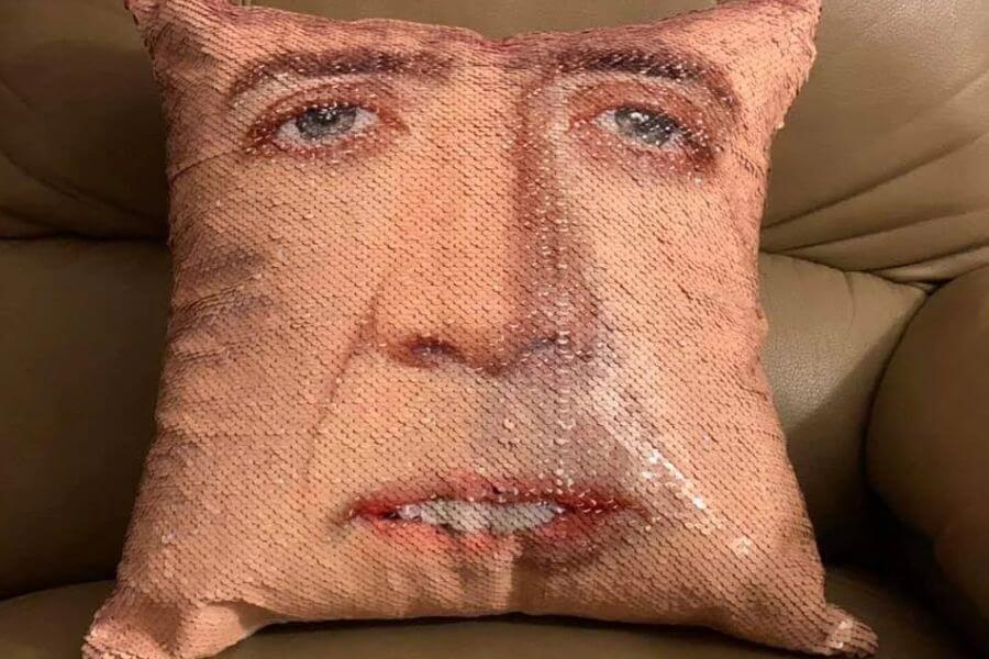 Nicolas Cage pillow