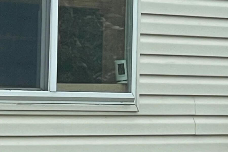 camera installed on window