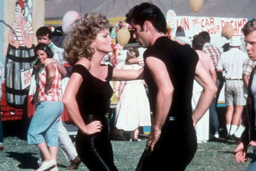 Olivia Newton John and John Travolta