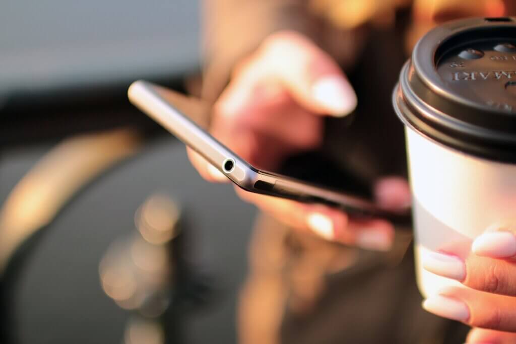 Hands holding Smartphone