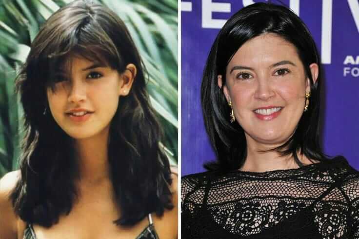 Phoebe Cates then and now